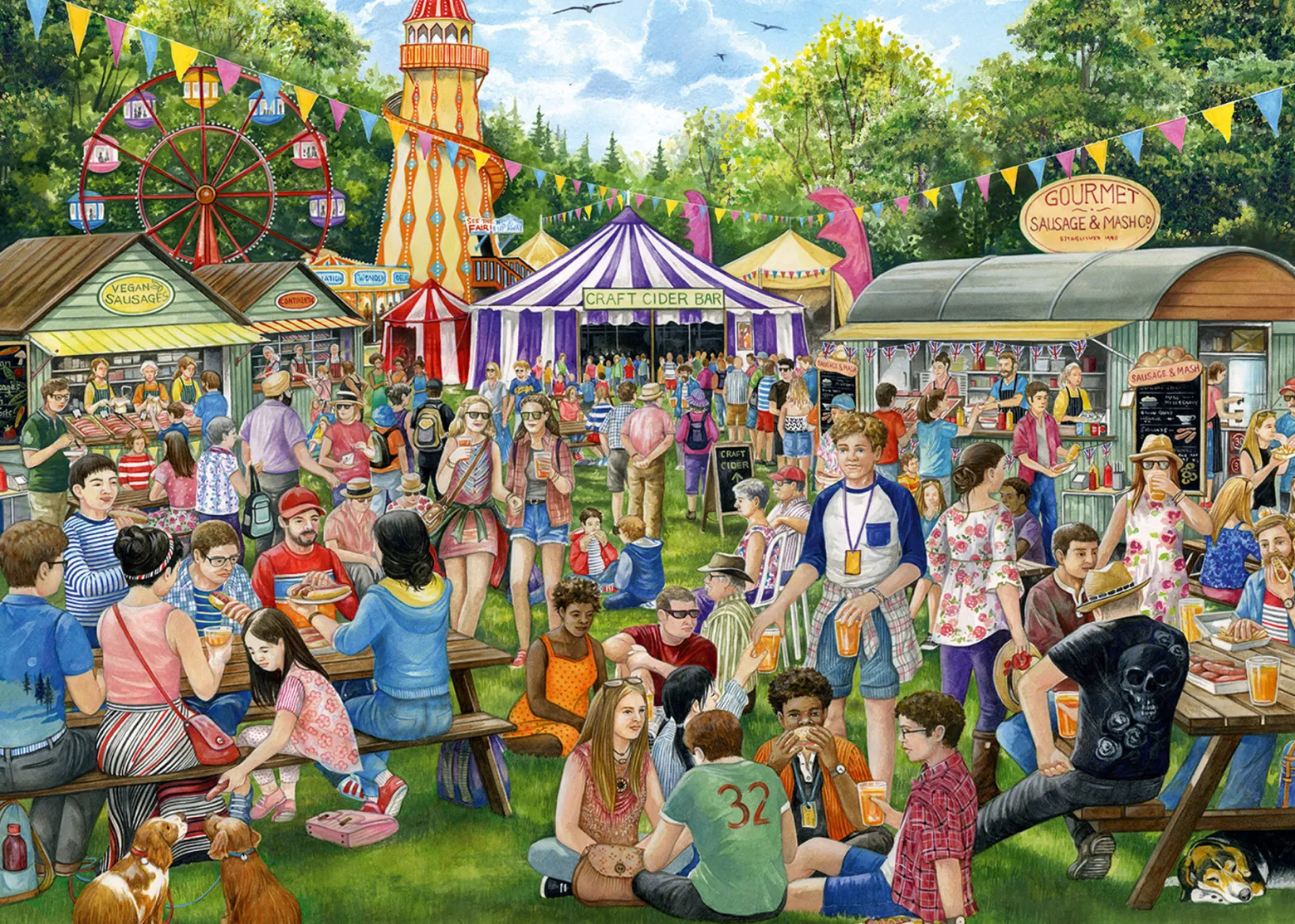 Puzzle 1000 el. FALCON Festiwal Kiełbasy i Cydru