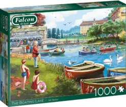 Puzzle 1000 el. FALCON Przystań nad jeziorem