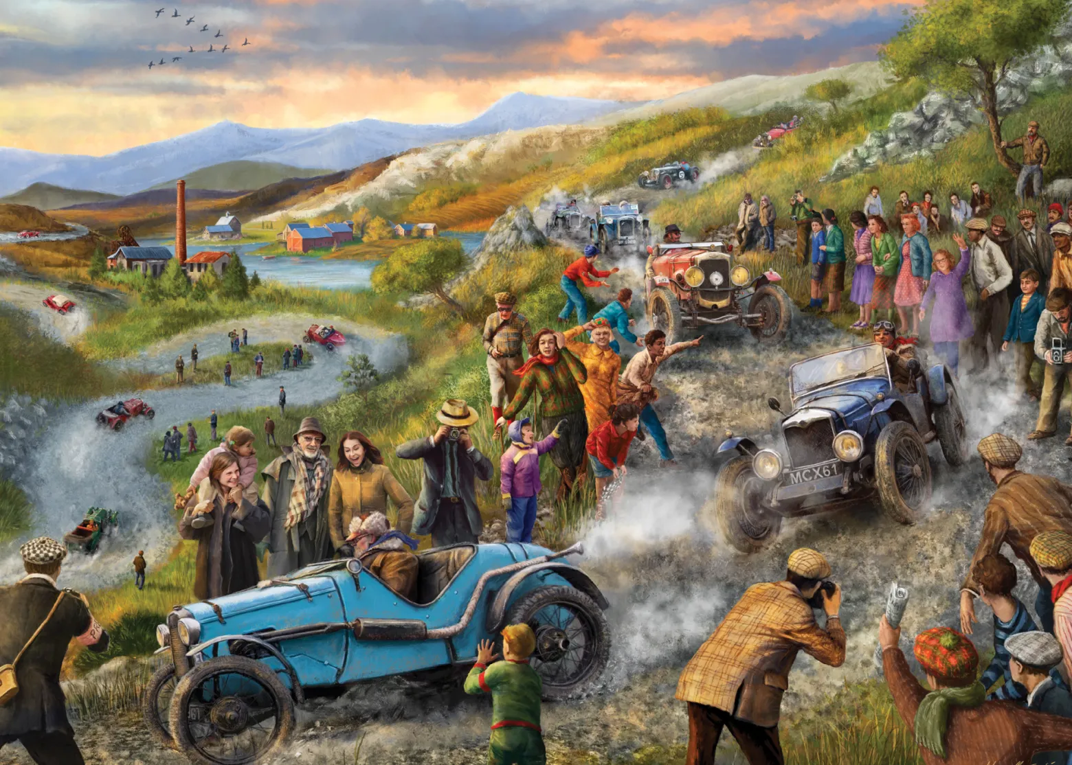 Puzzle 1000 el. FALCON Rajd pojazdów zabytkowych