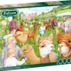 Puzzle 1000 el. FALCON Spacer z alpakami