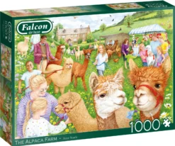 Puzzle 1000 el. FALCON Spacer z alpakami