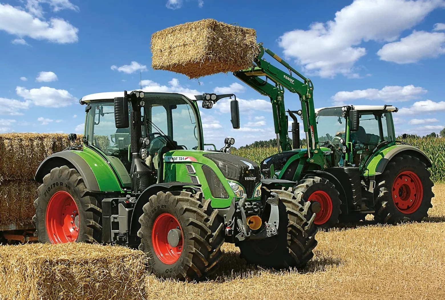 Puzzle 100 el. FENDT Traktory: 724 Vario, 716 Vario