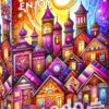 Puzzle 1000 el. Fioletowe miasto