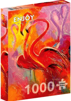 Puzzle 1000 el. Flamingi