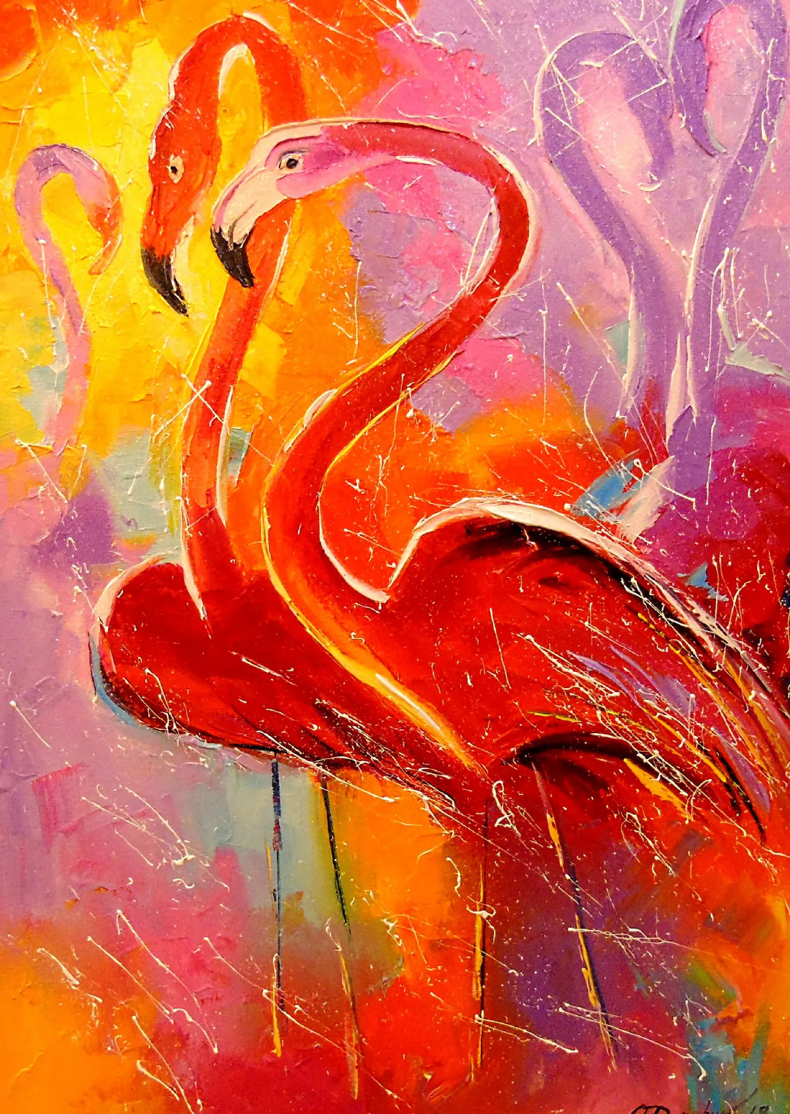 Puzzle 1000 el. Flamingi