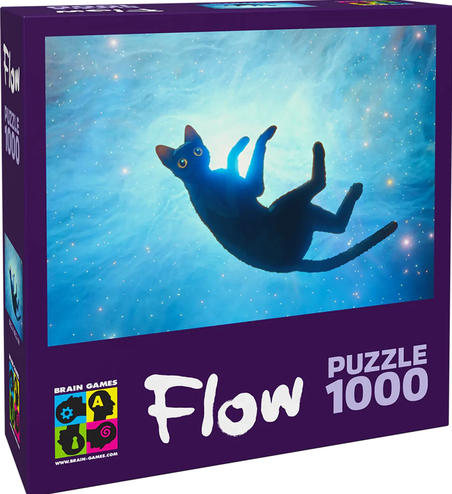 Puzzle 1000 el. Flow - Czarny kot