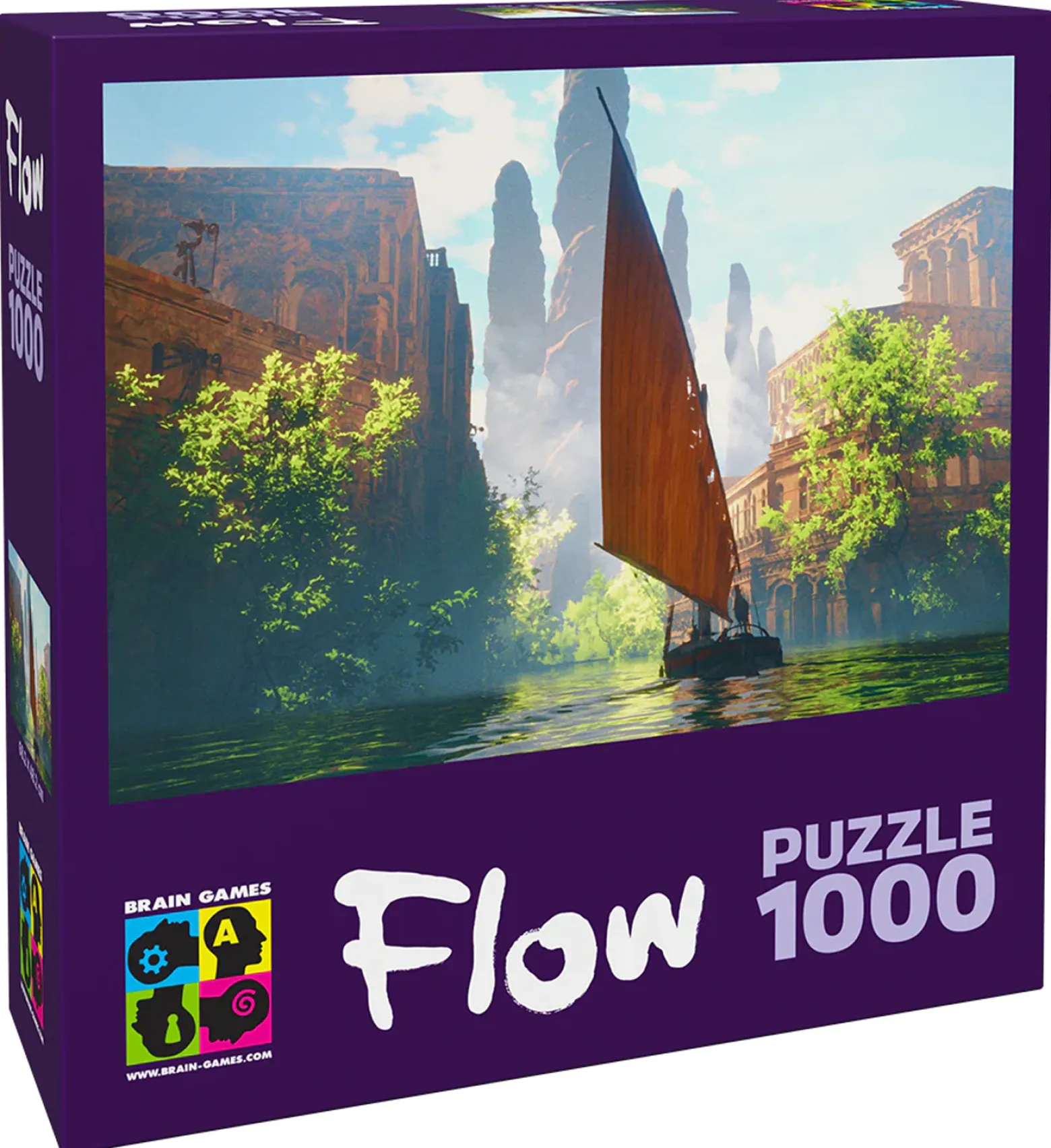Puzzle 1000 el. Flow - Łódź