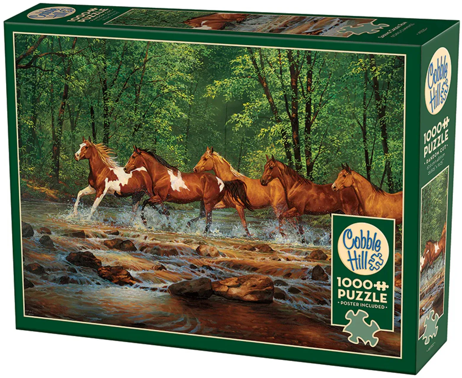 Puzzle 1000 el. Galopem przez rzekę