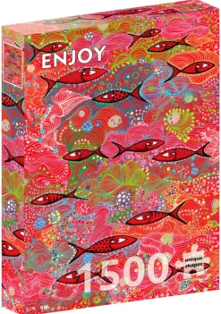 Puzzle 1500 el. Głęboka czerwień