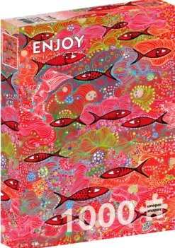 Puzzle 1000 el. Głęboka czerwień