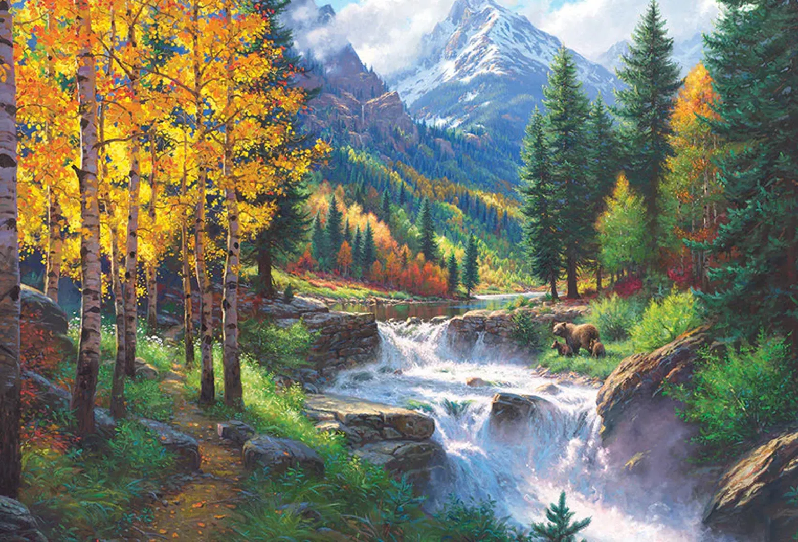 Puzzle 2000 el. Góry Skaliste / Ameryka Północna