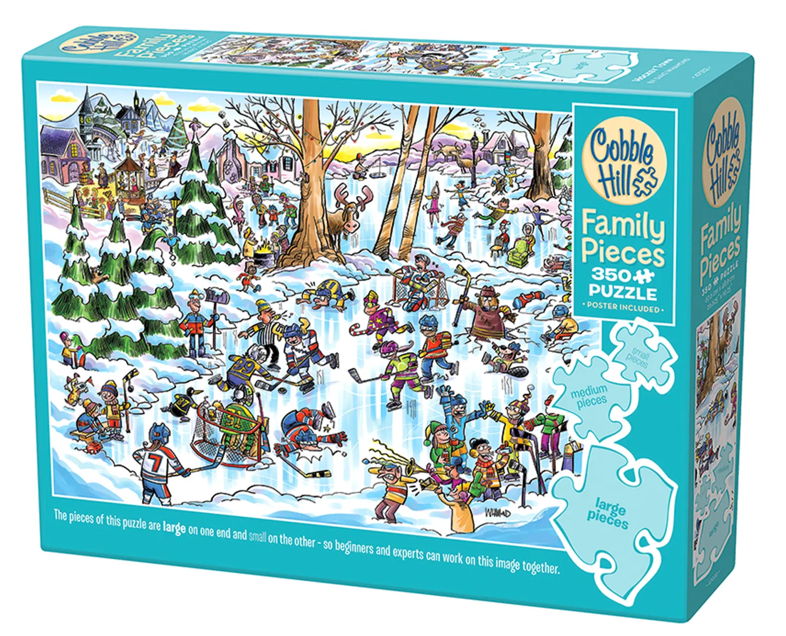 Puzzle 350 el. Hokejowe miasteczko