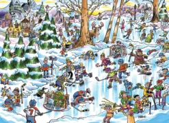 Puzzle 350 el. Hokejowe miasteczko