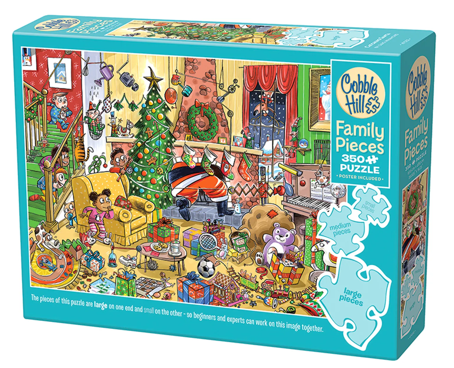 Puzzle 350 el. Jak złapać Świętego Mikołaja?