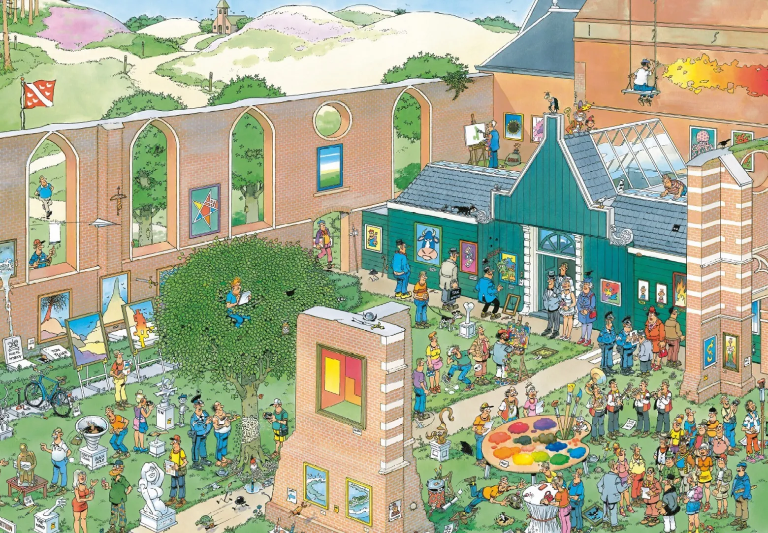 Puzzle 1000 el. JAN VAN HAASTEREN Wystawa dzieł sztuki