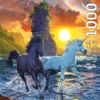 Puzzle 1000 el. Jednorożce na plaży, Vincent Hie