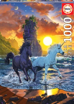 Puzzle 1000 el. Jednorożce na plaży, Vincent Hie