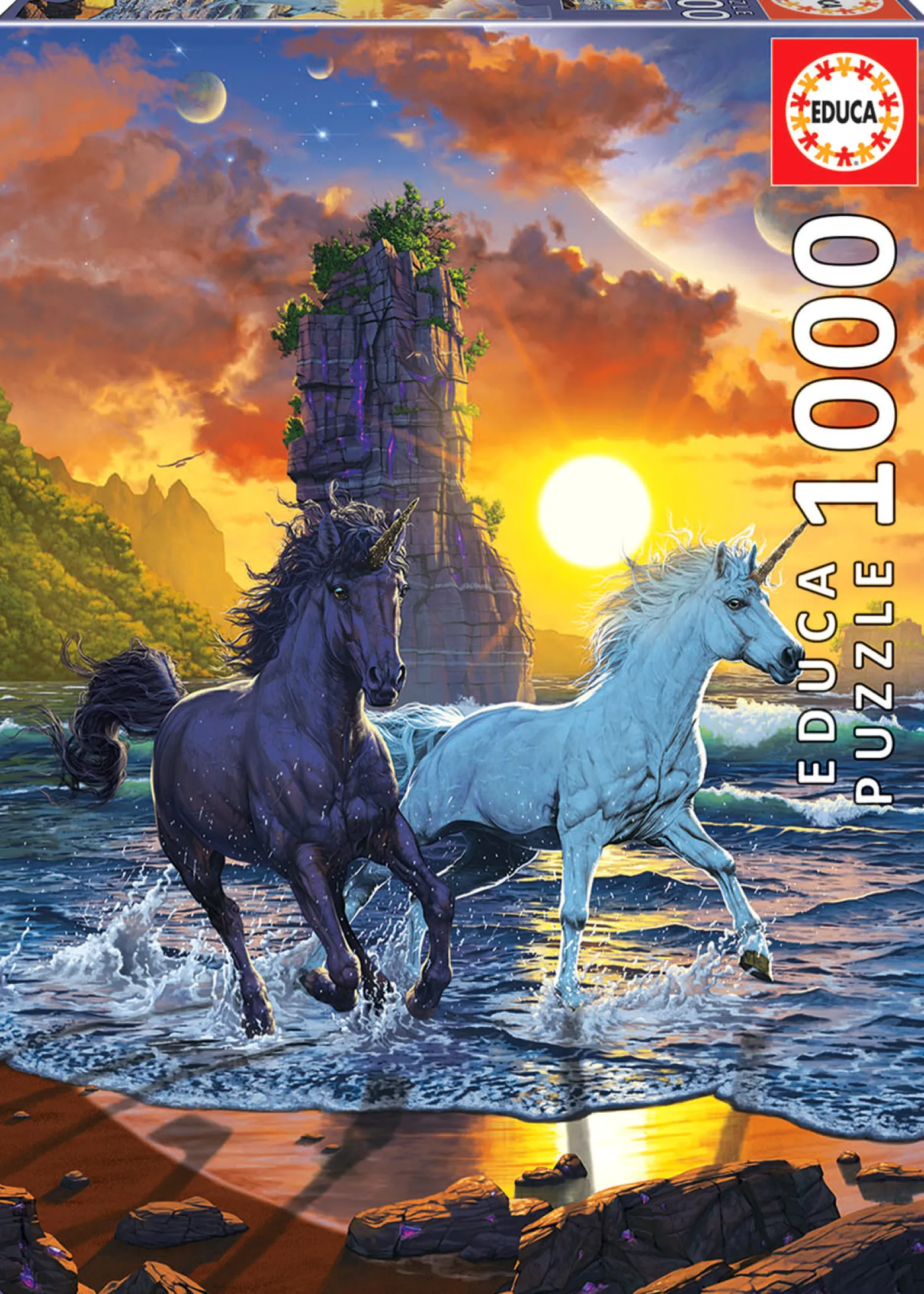 Puzzle 1000 el. Jednorożce na plaży, Vincent Hie