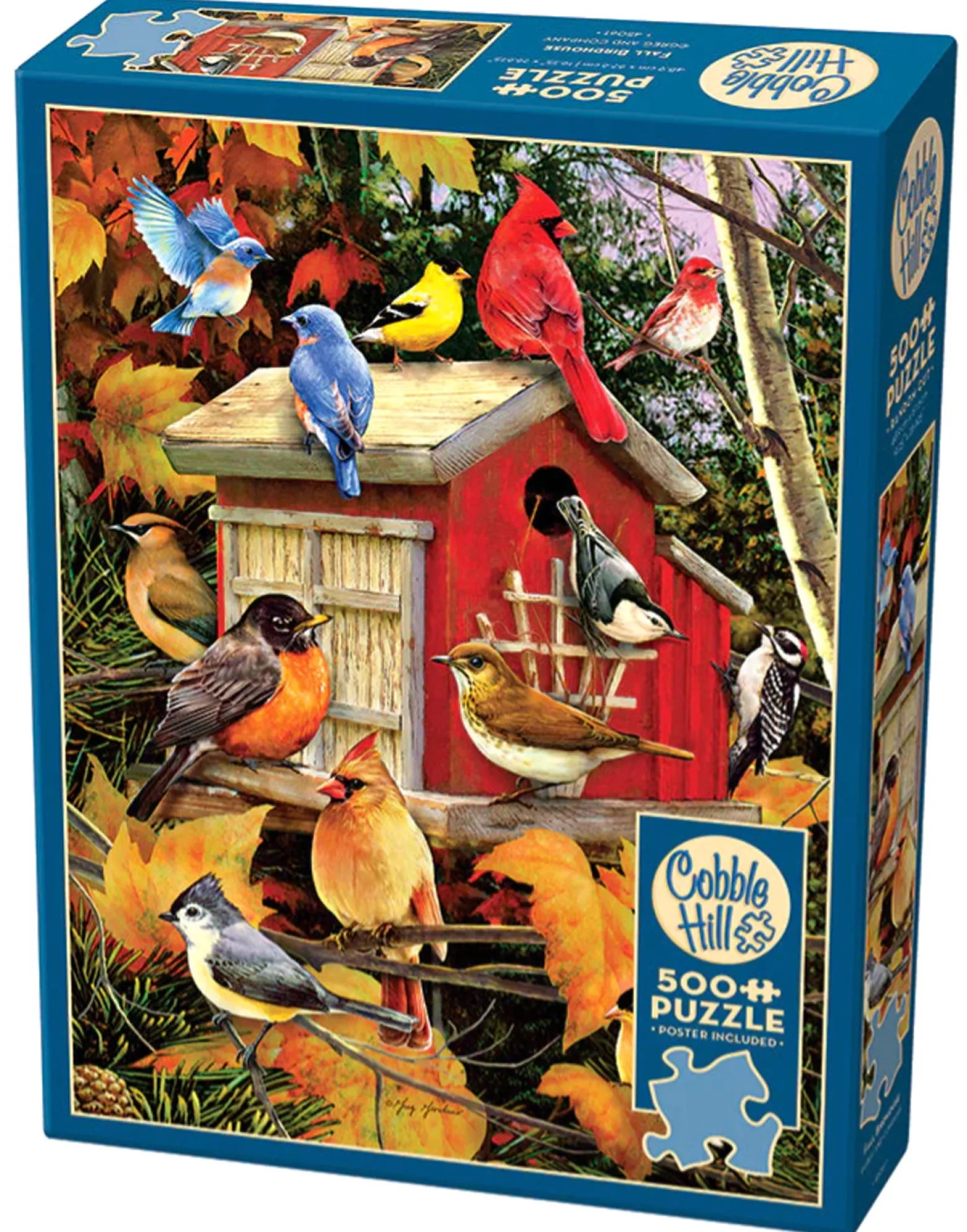 Puzzle 500 el. Jesienny domek dla ptaków