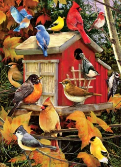 Puzzle 500 el. Jesienny domek dla ptaków