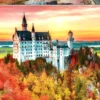 Puzzle 1500 el. Jesień w Neuschwanstein / Niemcy