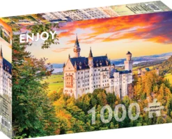 Puzzle 1000 el. Jesień w zamku Neuschwanstein / Niemcy
