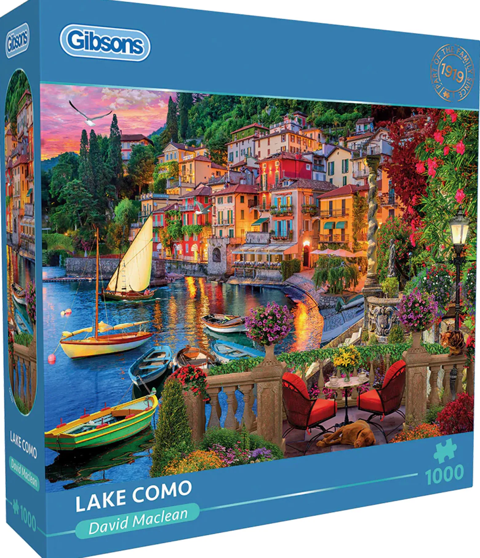 Puzzle 1000 el. Jezioro Como / Włochy