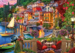 Puzzle 1000 el. Jezioro Como / Włochy