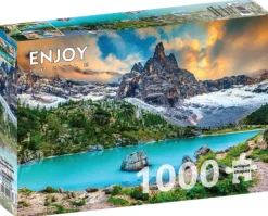 Puzzle 1000 el. Jezioro Sorapis / Dolomity / Włochy
