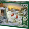 Puzzle 1000 el. Kardynały szkarłatne