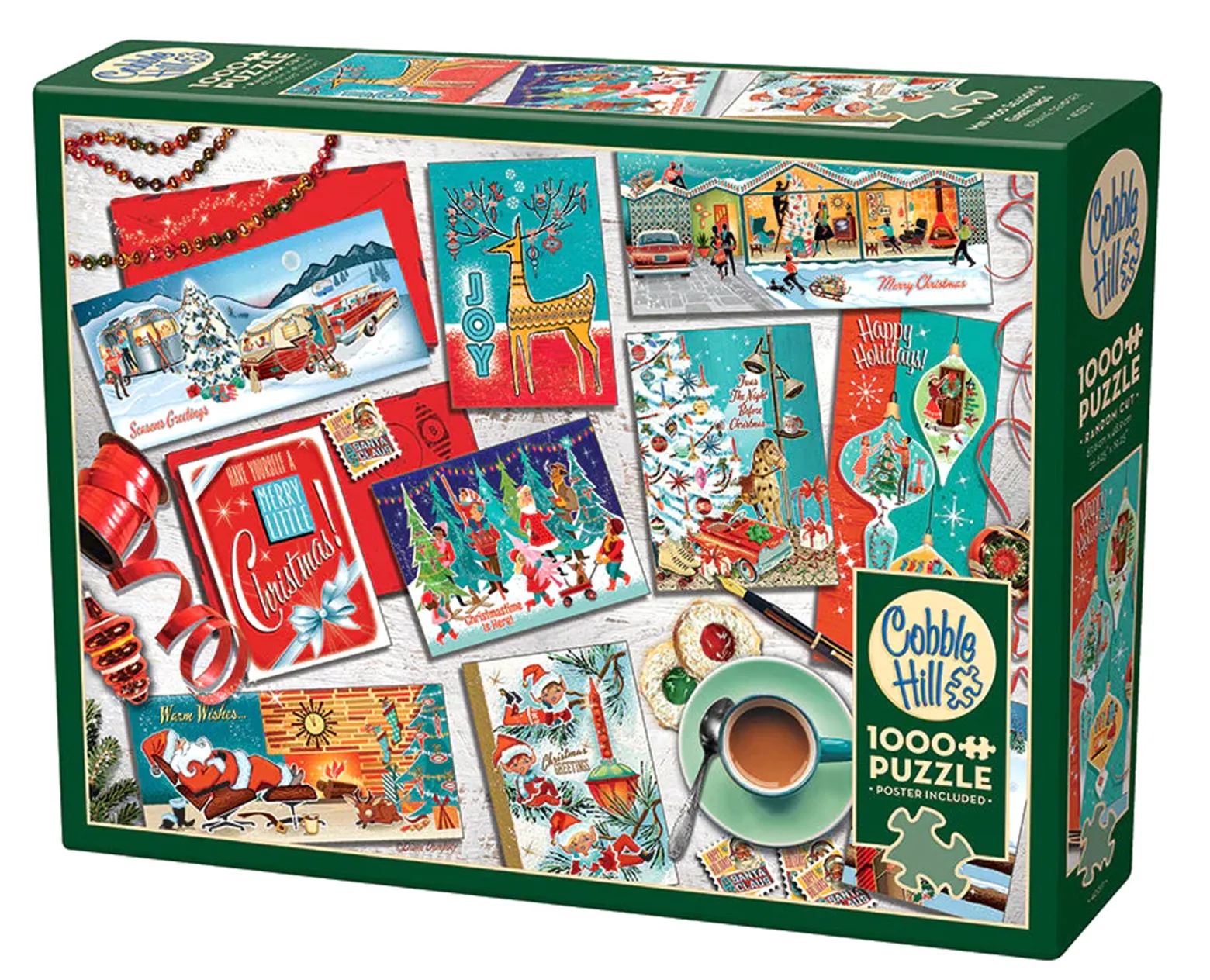 Puzzle 1000 el. Kartki świąteczne