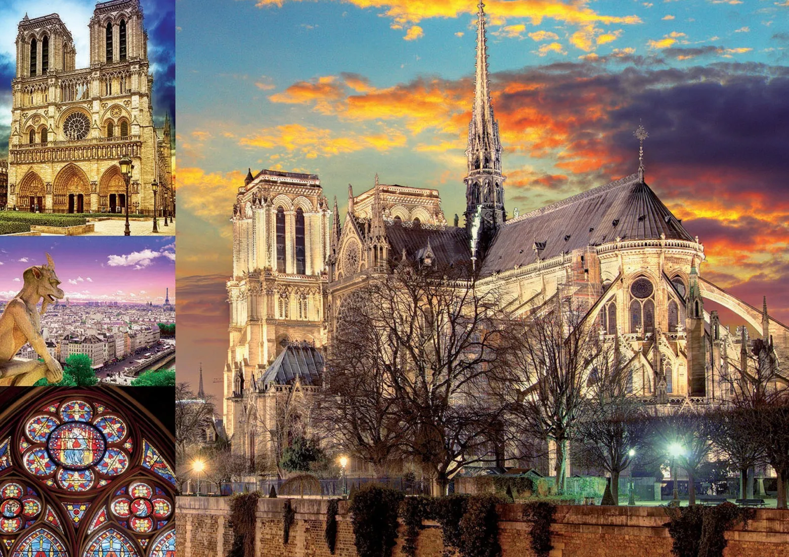 Puzzle 1000 el. Katedra Notre Dame / Paryż / Francja