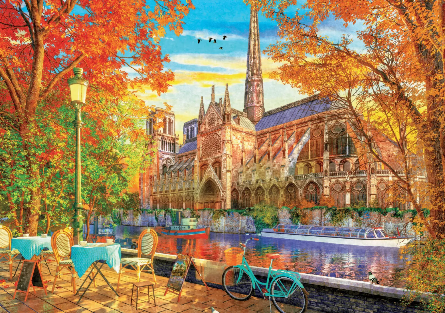 Puzzle 1000 el. Katedra Notre Dame / Paryż / Francja