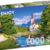 Puzzle 1000 el. Kościół w Ramsau / Niemcy