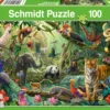 Puzzle 100 el. Kolorowa dżungla