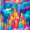 Puzzle 1000 el. Kolorowa forteca