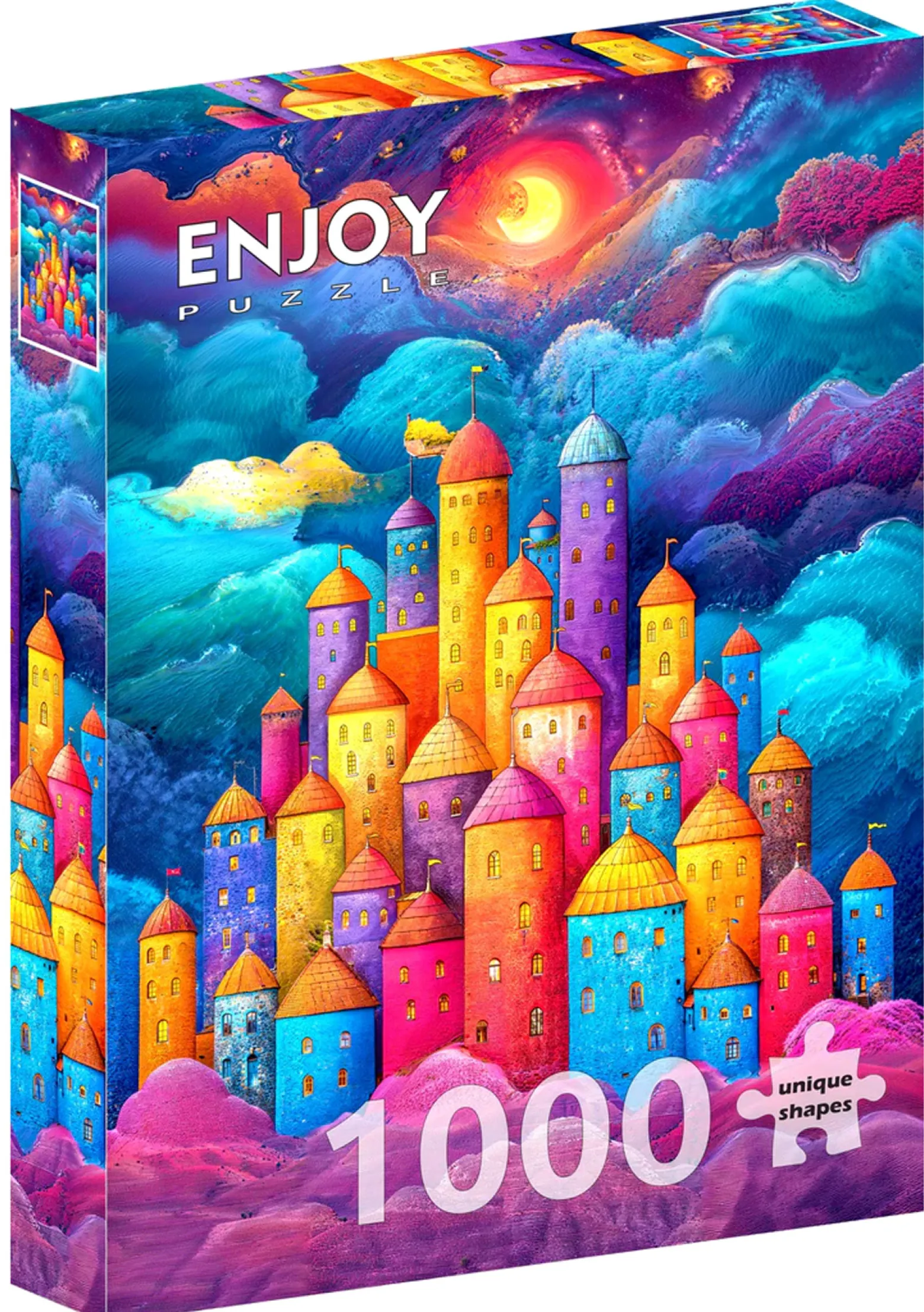Puzzle 1000 el. Kolorowa forteca