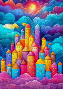 Puzzle 1000 el. Kolorowa forteca