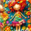 Puzzle 1000 el. Kolorowa lalka