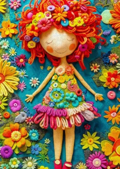 Puzzle 1000 el. Kolorowa lalka