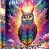 Puzzle 3000 el. Kolorowa sowa
