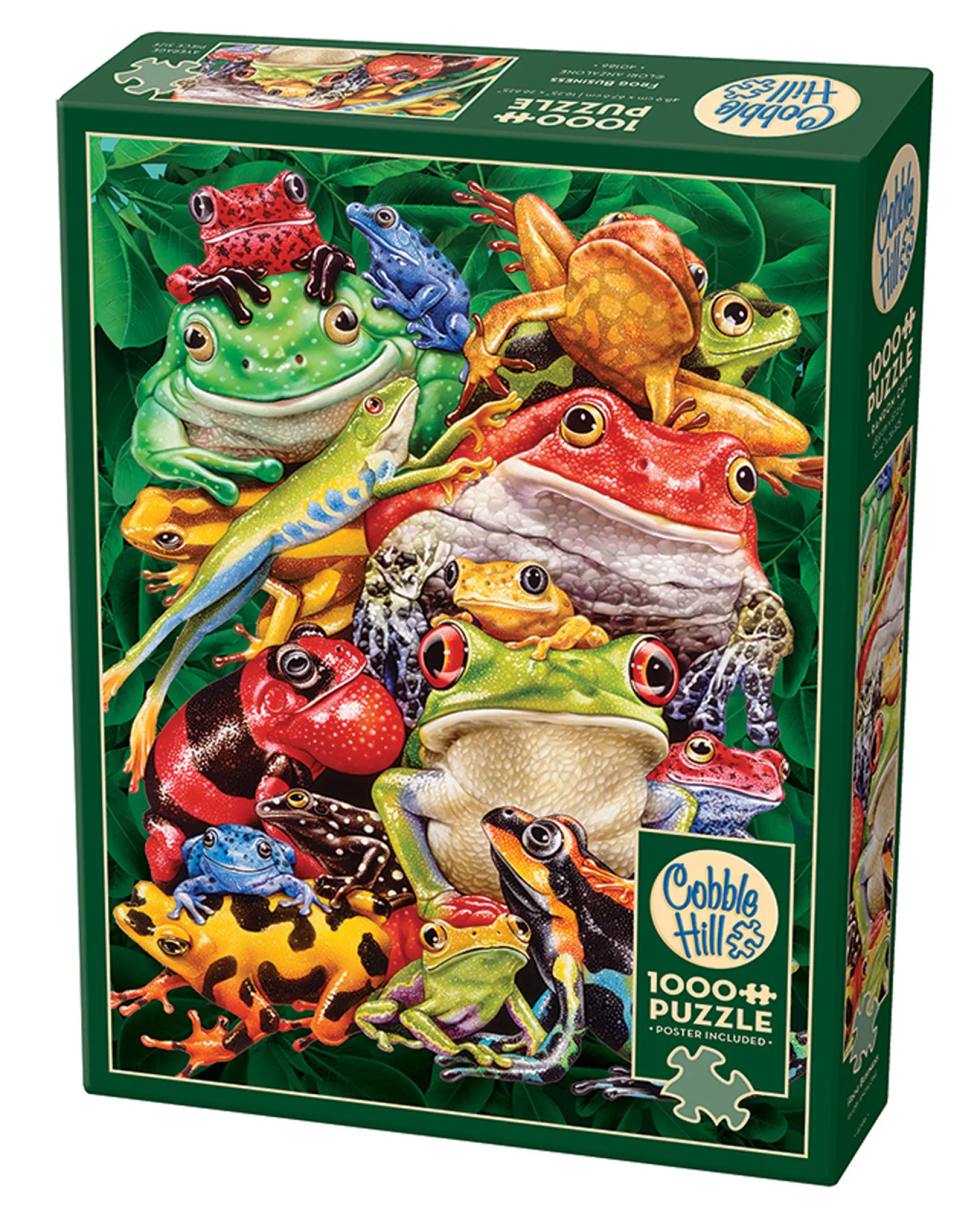 Puzzle 1000 el. Kolorowe żaby