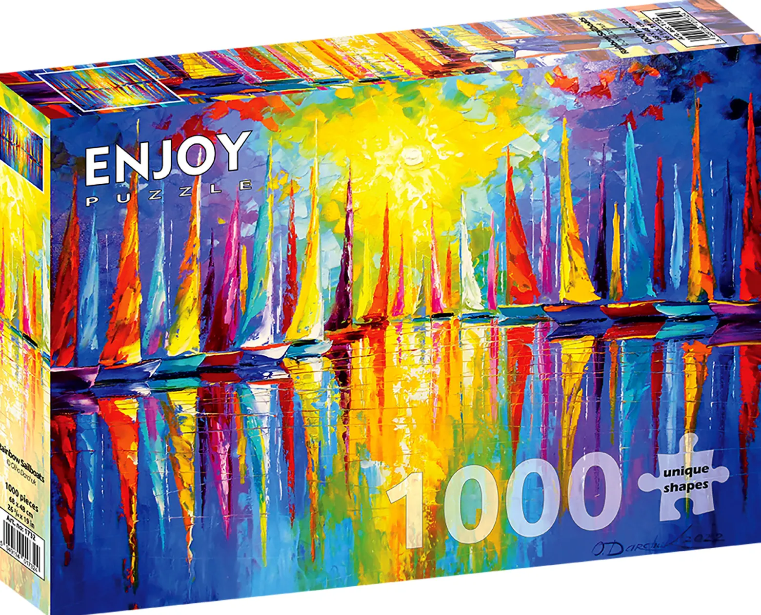 Puzzle 1000 el. Kolorowe żaglówki