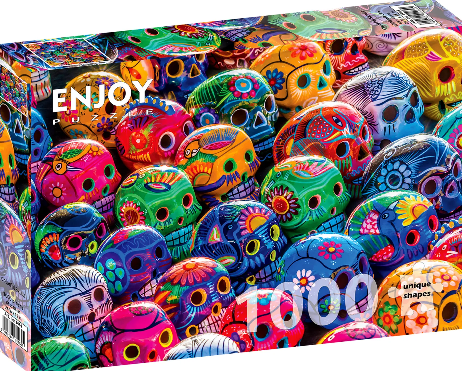 Puzzle 1000 el. Kolorowe czaszki