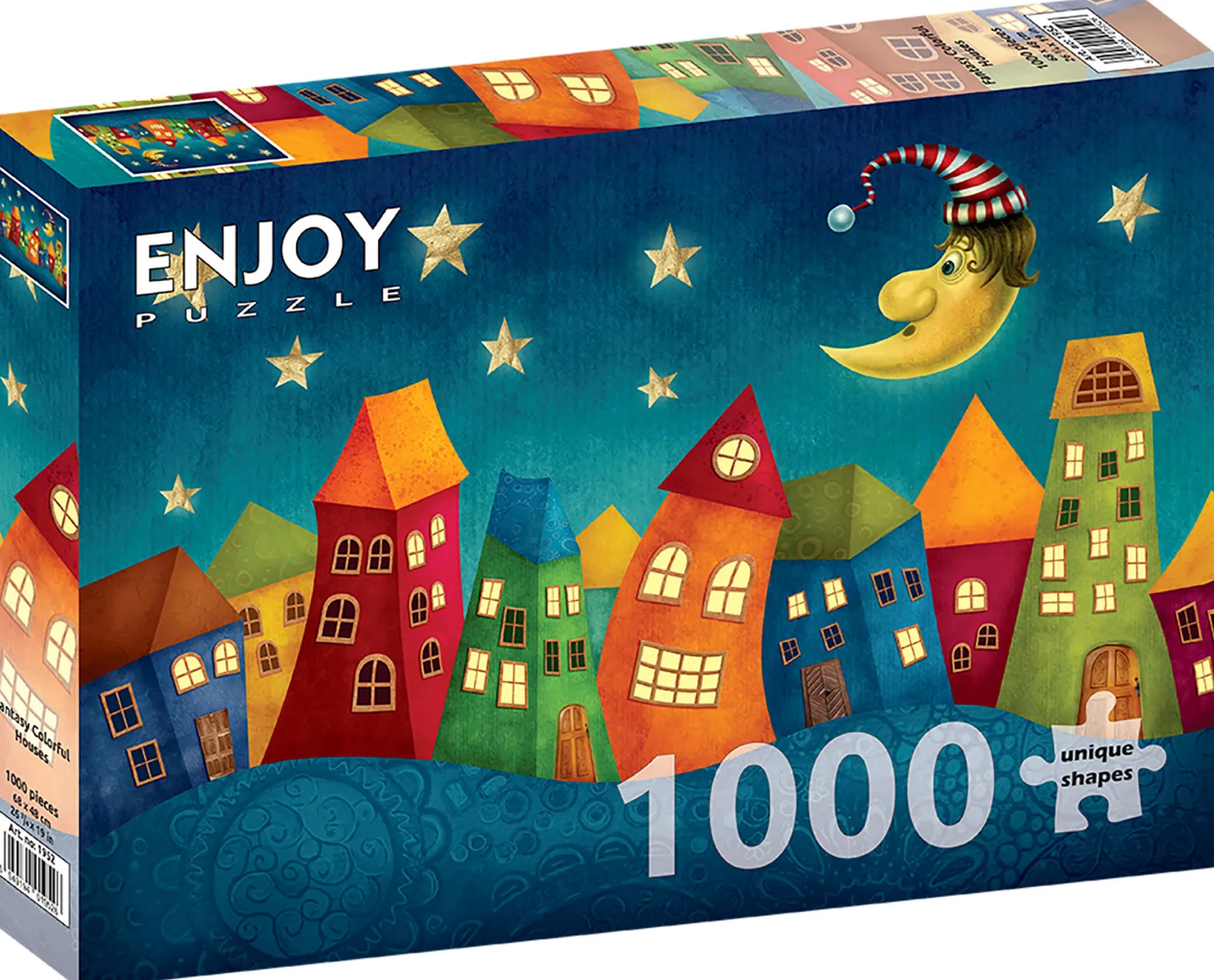Puzzle 1000 el. Kolorowe domy