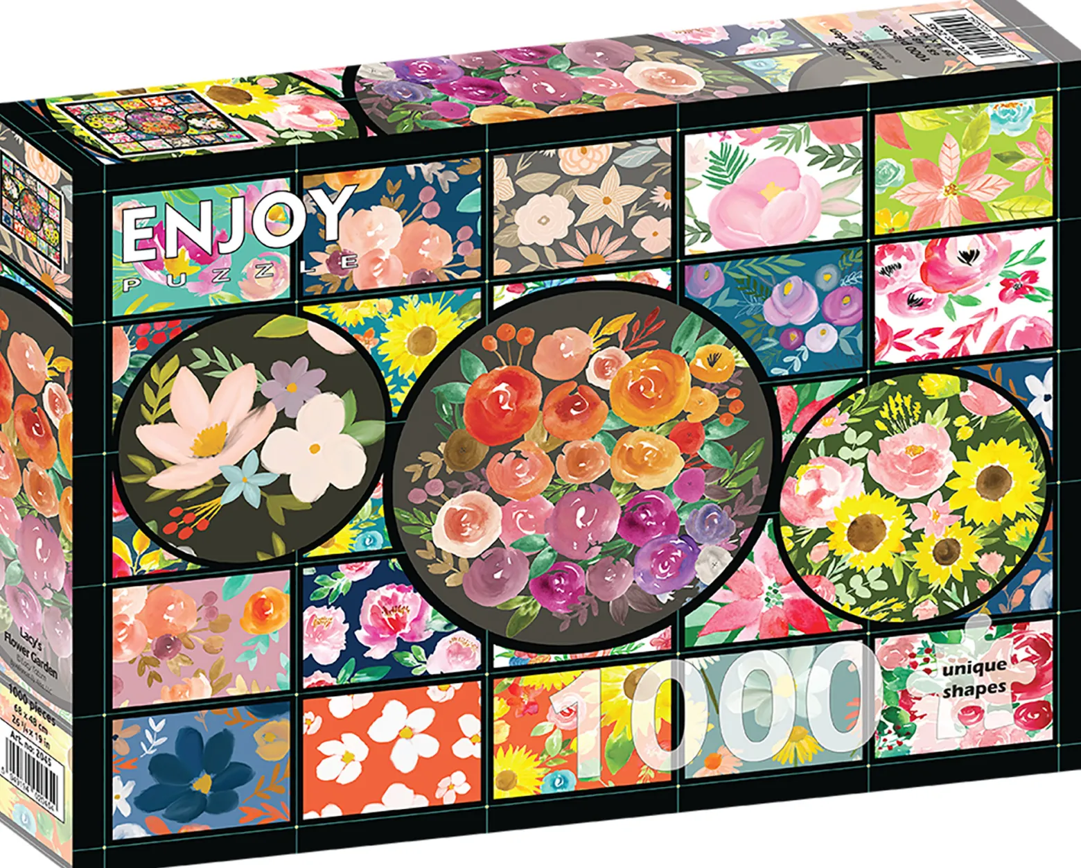 Puzzle 1000 el. Kolorowe kwiaty
