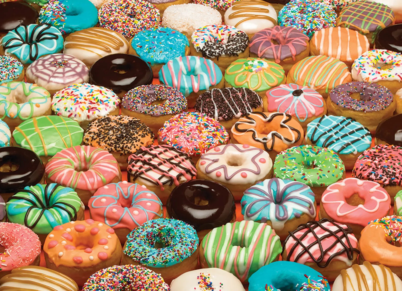 Puzzle 1000 el. Kolorowe pączki