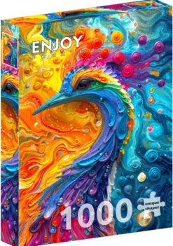 Puzzle 1000 el. Kolorowe pióra