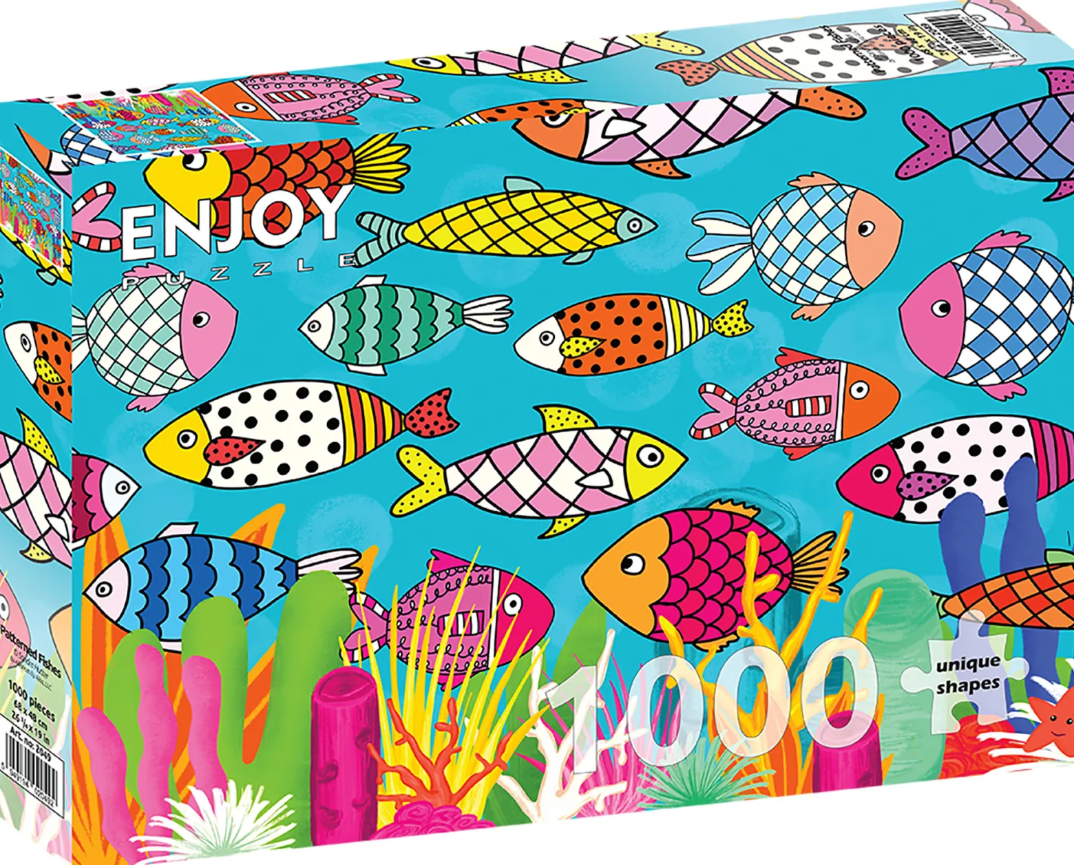 Puzzle 1000 el. Kolorowe ryby