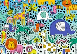 Puzzle 1000 el. Kolorowe safari